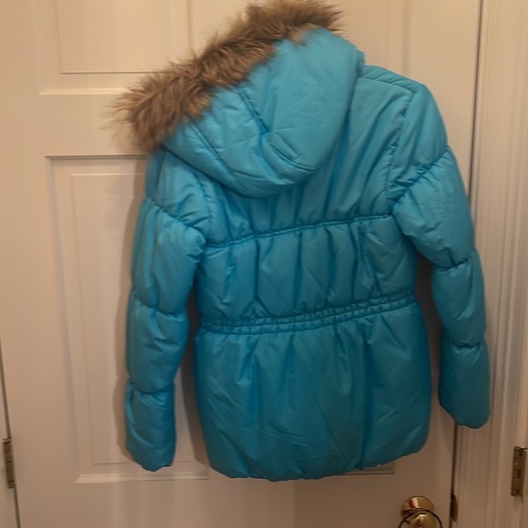Nice very warm coat, light blue - Picture 2 of 2